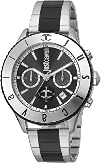 Just Cavalli Gents Just Duo Stainless Steel Watch Quartz Analog For Men In Stainless Steel Strap