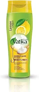 Vatika Naturals Dandruff Guard Shampoo | Enriched with Lemon and Yoghurt | Removes & Prevents Dandruff - 400 ml