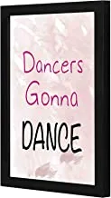 Lowha LWHPWVP4B-343 Dacers Gonna Dance Wall Art Wooden Frame Black Color 23X33Cm By Lowha