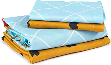 NY-185, Million Comforter Cover, 6 Piece, King Size, Full Cotton, Multicolor, King Size 240X260cm