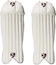 واقيات الأرجل SG Club Wicket ، للبالغين (أبيض)