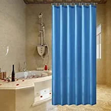 Home Pro Polyester Shower Curtain, 180 Cm Size, Navy Blue