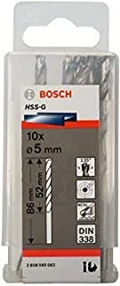 Bosch Metal Drill Bits Hss-Gp10-Hss-G-5.0mm Tools Accessories, 2608595062