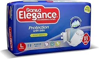 Sanita Elegance Adult Diapers Large 18 Briefs