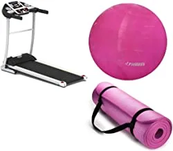 The Worldwide Treadmill With Yoga Ball World Fitness Pink 75 Cm With The World's Most Advanced Yoga Mattress, Floral