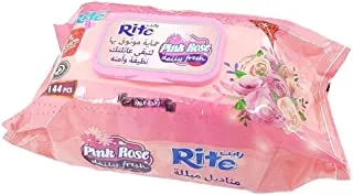 Rite Pink Rose Wet Wipes, 144 Pieces - Pack of 1