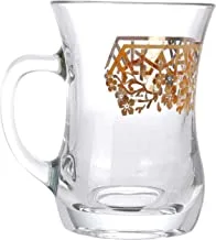 Wisteria Glass Mug set meld Gold /2PCS