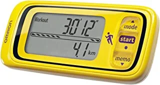 Omron Jog Style Activity Monitor Pedometer Yellow - HJA-300-EY