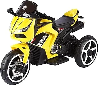دراجة نارية معقدة ركوب كهربائي على سيارة للأطفال صفراء
