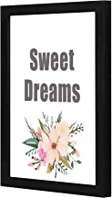 LOWHA LWHPWVP4B-448 Sweet Dreams Wall art wooden frame Black color 23x33cm By LOWHA