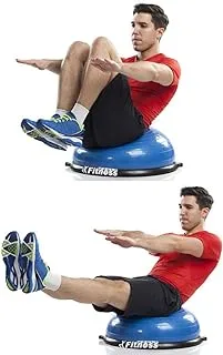 Exercise Ball for Balance and Stability by Fitness World -blue