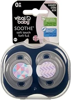 Vitalbaby Soothe Soft Touch 0 Months+ (2Pk) - Girl