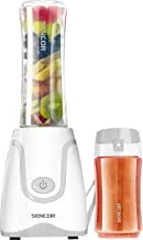 SENCOR - Smoothie Maker, four blades, Ideal for Preparing Fresh Fruit and Fitness Drinks, Bottle can be Removed and Used as a Travel Bottle, SBL 2200WH, 2 years replacement Warranty