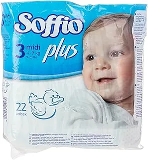 Soffio plus Soft Hug Parmon 22 Diapers for 4 to 9 kg Babies