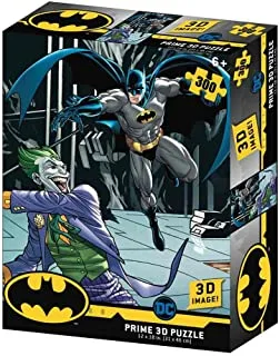 Prime 3D Puzzles - DC Comics - Batman VS Joker 300 pcs Puzzle, Multicolor