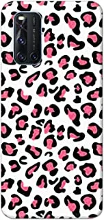 Jim Orton matte finish designer shell case cover for Vivo V19-Animal Skin Leopard White Black Pink