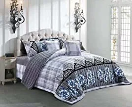 Cozy And Warm Winter Velvet Fur Comforter Set, Single Size (160 X 210 Cm) 4 Pcs Soft Bedding Set, Modern Floral Pattern, Mix4, Multi Color