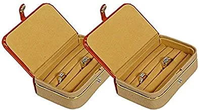 Kuber Induatries™ Ring Organiser With Rexine Coated (Hard Board Material) Set of 2 Pcs (Var296)