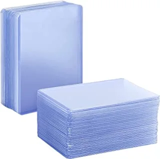 50 قطعة من أكياس بطاقات بلاستيكية صلبة من SHOWAY لحامل البطاقات الواقي لبطاقات البيسبول والبطاقات الرياضية 3 × 4 بوصة