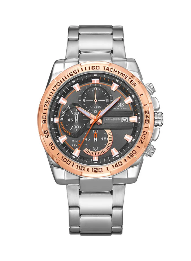 KENNETH SCOTT Stainless Steel Chronograph Wrist Watch K22101-SBSBK
