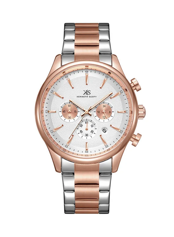 KENNETH SCOTT Stainless Steel Chronograph Wrist Watch K22105-KBKW