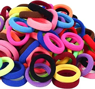 120 Pcs Baby Hair Ties, Cotton Toddler Hair Ties for Girls and Kids, Multicolor Small Seamless Hair Bands Elastic Ponytail Holders(15 Colors)
