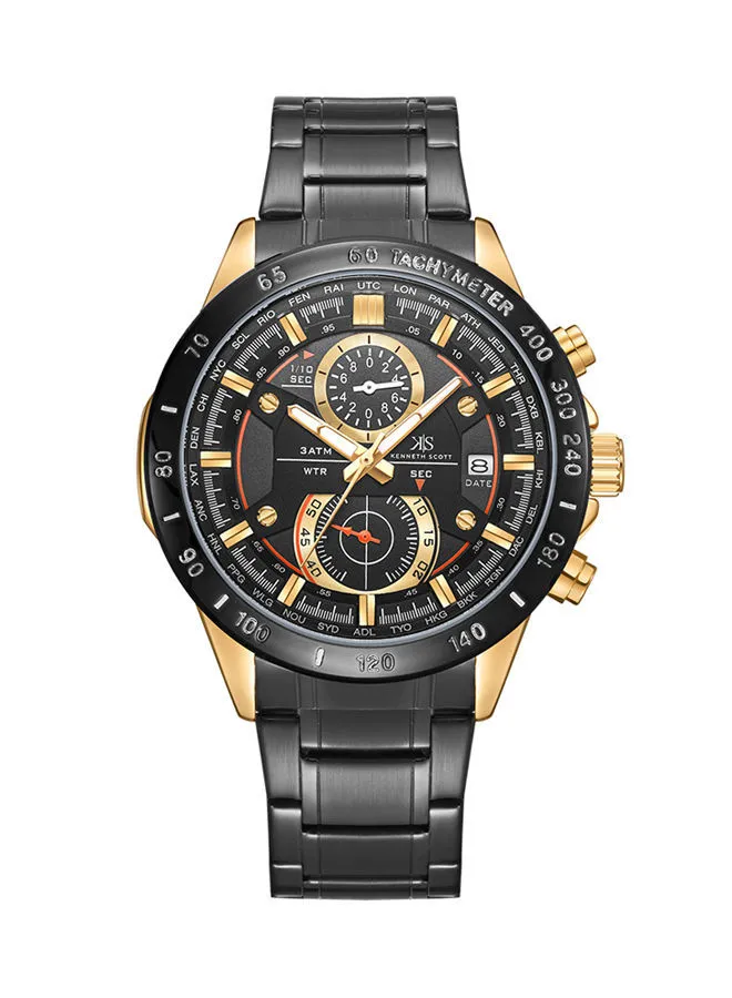 KENNETH SCOTT Stainless Steel Chronograph Wrist Watch K22104-GBBB