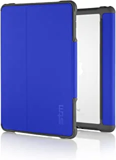 STM DUX Rugged Case for Apple iPad mini 4th Gen - Anti-Slip/Kids Friendly/Drop Protection Case, 360 degree protection, Clear Transparent Back, Sleep/Wake Function, Supports Multi View - Blue