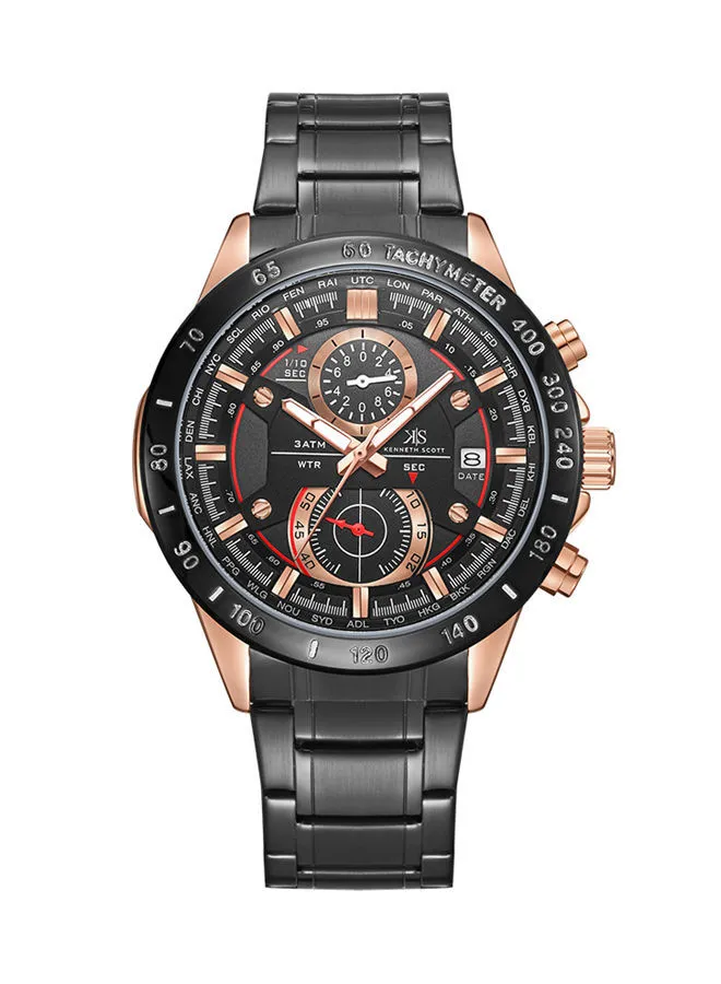 KENNETH SCOTT Stainless Steel Chronograph Wrist Watch K22104-KBBB