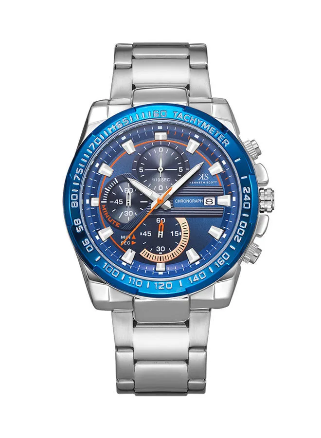 KENNETH SCOTT Stainless Steel Chronograph Wrist Watch K22101-SBSBN