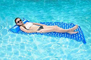 Poolmaster Roll 'N Go مرتبة عوامة لحمام السباحة ، أزرق