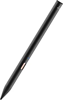 قلم من adonit Note خالٍ من المشبك (أسود) ، قلم عالي الدقة متوافق مع iOS 13.3 أو أعلى من iPad Air 3rd gen ، iPad Mini 5th ، iPad 6 ، 7th ، iPad Pro 3rd gen ، 11 & 12.9 inch