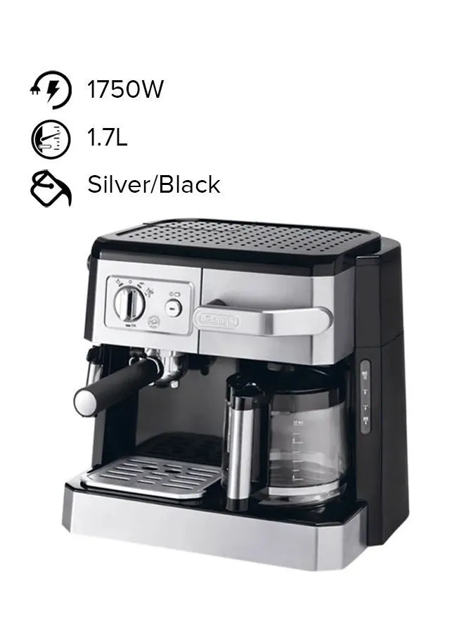De'Longhi Espresso Coffee Maker 1.7 L 1750 W BCO420 أسود فضي