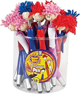 Raymond Geddes Super Hero Stylus & Ballpoint Pen Set With MOP Pencil Toppers (Pack of 18)