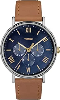 ساعة تيميكس ساوث فيو 41 ملم متعددة الوظائف بسوار جلدي