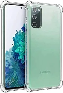 جراب خلفي شفاف واقٍ ومقاوم للصدمات لهاتف Samsung Galaxy A02s