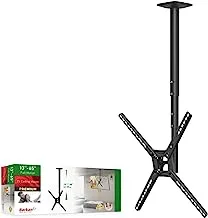 Barkan TV Ceiling Mount, 29-65 inch Full Motion - 3 Movement Flat/Curved Screen Bracket, Holds up to 88 lbs, Telescopic Height Adjustment, Lifetime Limited Warranty, Fits LED OLED LCD Black