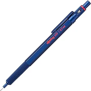 Rotring 600 Mechanical Pencil 0.5 mm, Blue Full-Metal Pencil Body, Hexagonal Drafting Pencil, Stocking Stuffer, Holiday Gifts for College Students, Christmas Gifts for Teachers