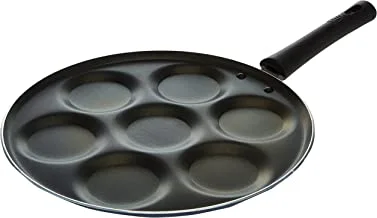 Raj Mini Pancake Pan Nonstick, Black, 28CM - BBMP01