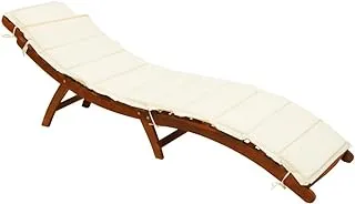 YATAI Solid Acacia Wood Sun Lounger Outdoor - Weather-Resistant Adjustable Recliner Patio Chairs For Poolside Garden Furniture Outdoor Seating Sun Bed Chair Chaise Lounge Sofa Relaxing Beach Chair