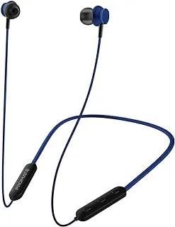 Promate Bluetooth Headphone,Ergonomic Magnetic Neckband Wireless Earbud with HD Audio,Built-In Microphone,7 Hours Long Playtime and Multifunctional In-Line Control for iOS and Android,Bali-BLU