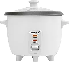 Geepas 350W Rice Cooker with Non-Stick Cooking Pot, 0.9 Liter Capacity