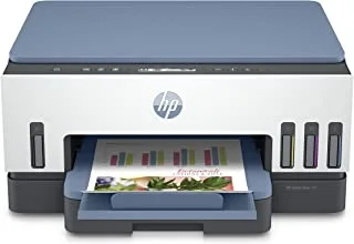 HP Smart Tank 725 All-in-One Printer wireless, Print, Scan, Copy, Auto Duplex Printing, Upto 3 years of printing already included, White/Blue - 28B51A