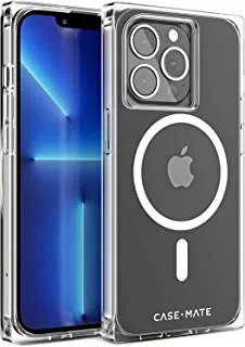 Case-Mate - BLOX - The Square Case for iPhone 14 Pro ، متوافق مع الشحن المغناطيسي والملحقات - حماية من السقوط 10 أقدام - شفاف