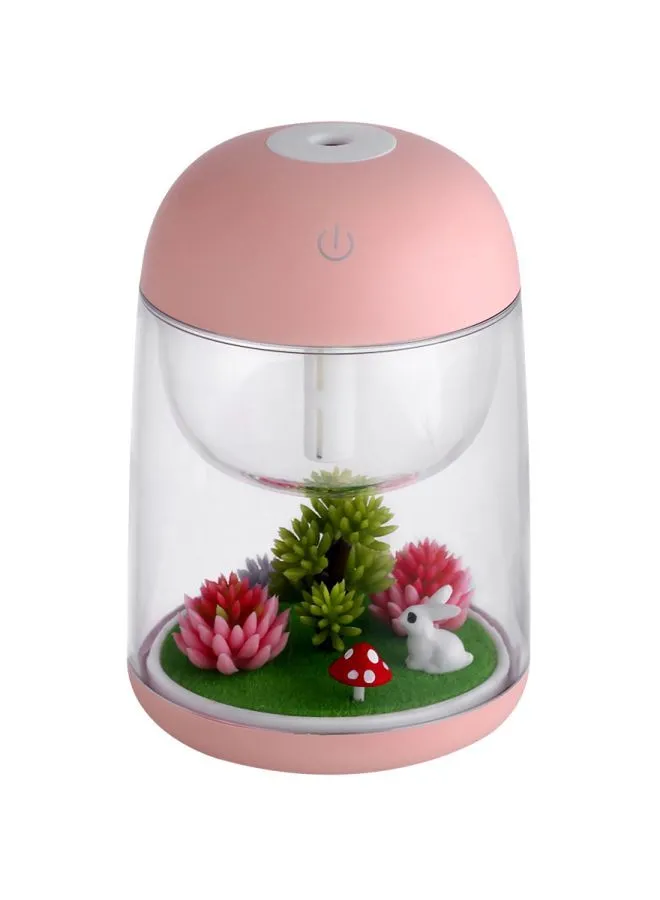 Generic Micro-landscape Air Humidifier Spray 2W H19954P Pink/Clear/Green