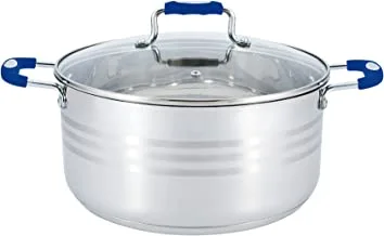 Wilson stainless steel casserole with blue color silicon handle gs-020