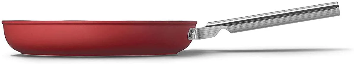 Smeg CKFF3001RDM مقلاة 30 سم أحمر ، غير لاصق ، ألومنيوم ، قاعدة حاصلة على براءة اختراع