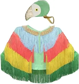Meri Meri Parrot Fringed Cape Dress Up, Multicolour
