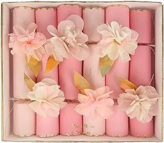 Meri Meri Tissue Floral Crackers, Pink
