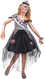 أزياء جنون زومبي بروم كوين لحفلات الهالوين للأطفال ، متوسط